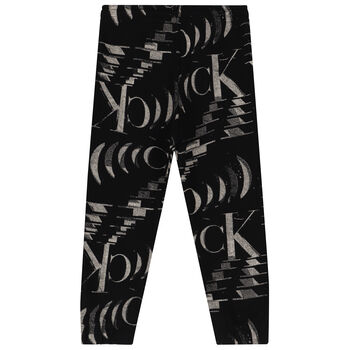 Boys Black Logo Joggers