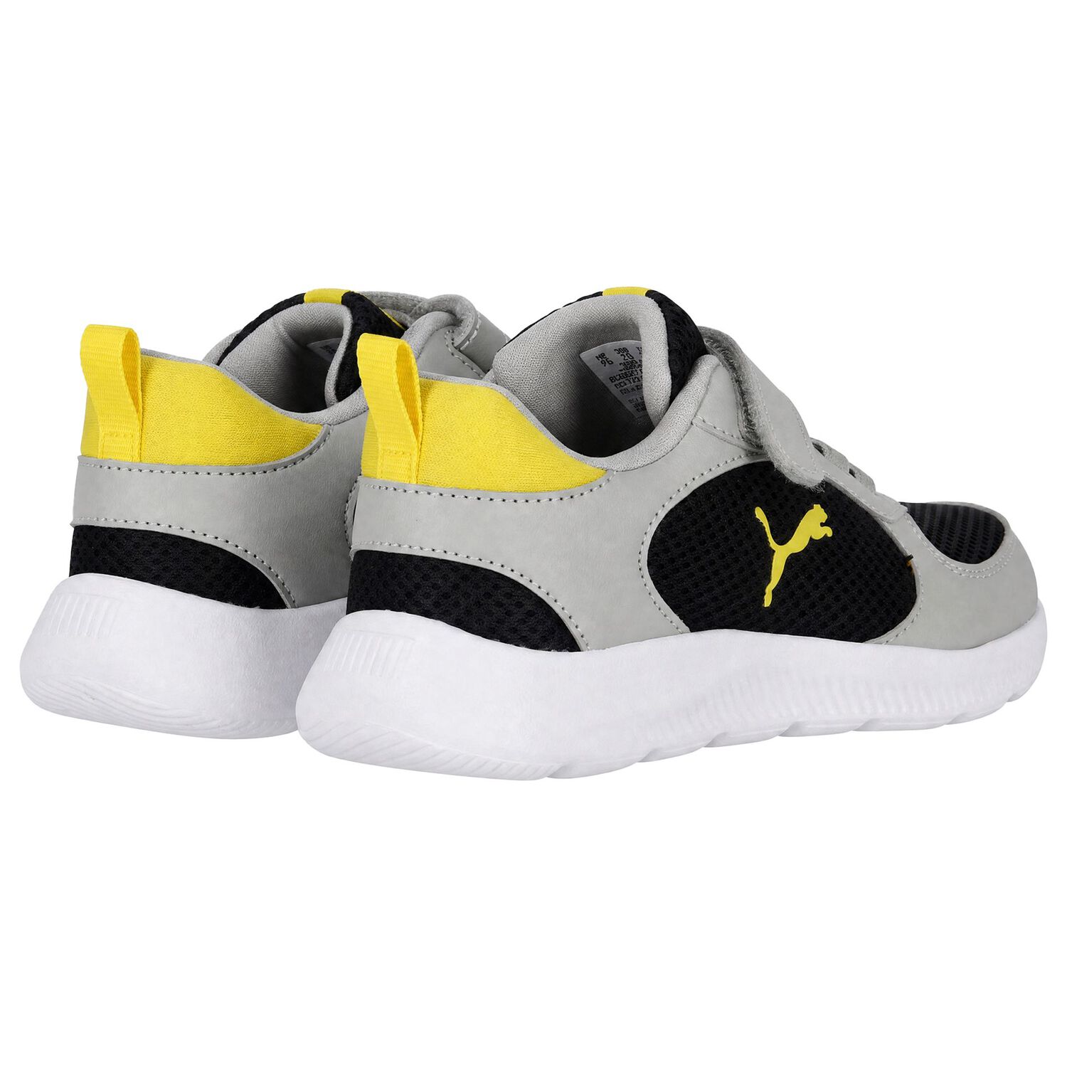 Boys Grey & Black Fun Racer 2 AC Trainers, 1, hi-res