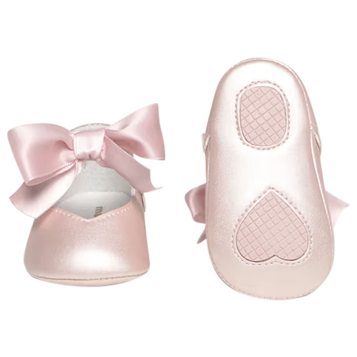 Baby Girls Pink Bow Pre Walker Shoes, 1, hi-res