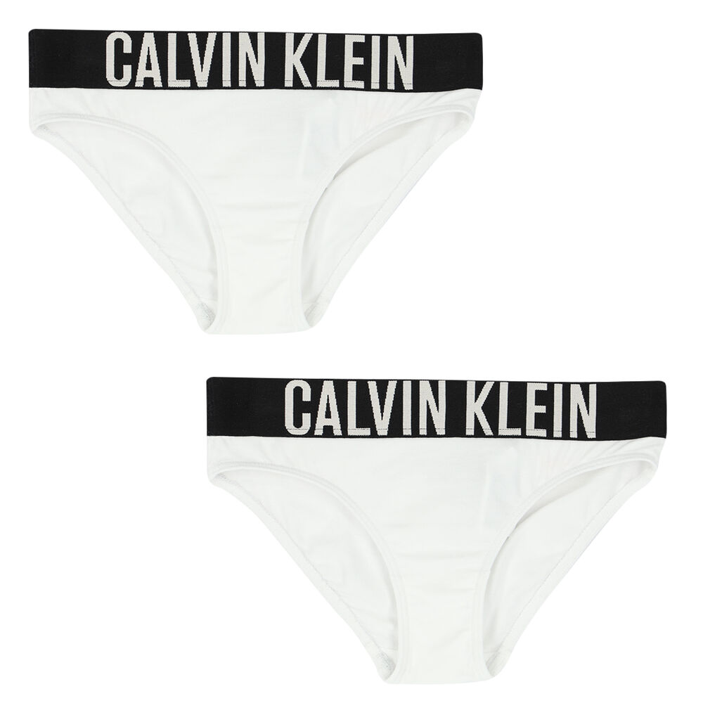 Calvin Klein Girls White Bikini Brief (2-Pack) | Junior Couture USA
