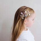 GirLs Pink & Gold Glittery Star Hairclips ( 5 Pack ), 1, hi-res