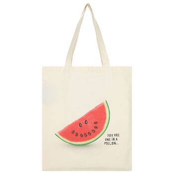 Girls Ivory Watermelon Tote Bag