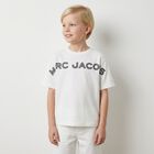 Boys White Logo T-Shirt, 1, hi-res