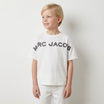 Boys White Logo T-Shirt