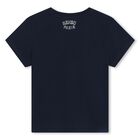 Girls Navy Blue Varsity Tiger T-Shirt, 2, hi-res