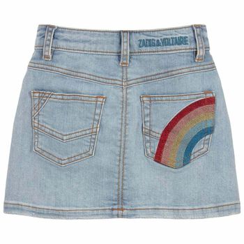 Girls Blue Denim Skirt