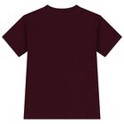 Boys Burgundy Logo T-Shirt , 1, hi-res