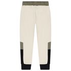 Boys Ivory Logo Joggers, 1, hi-res
