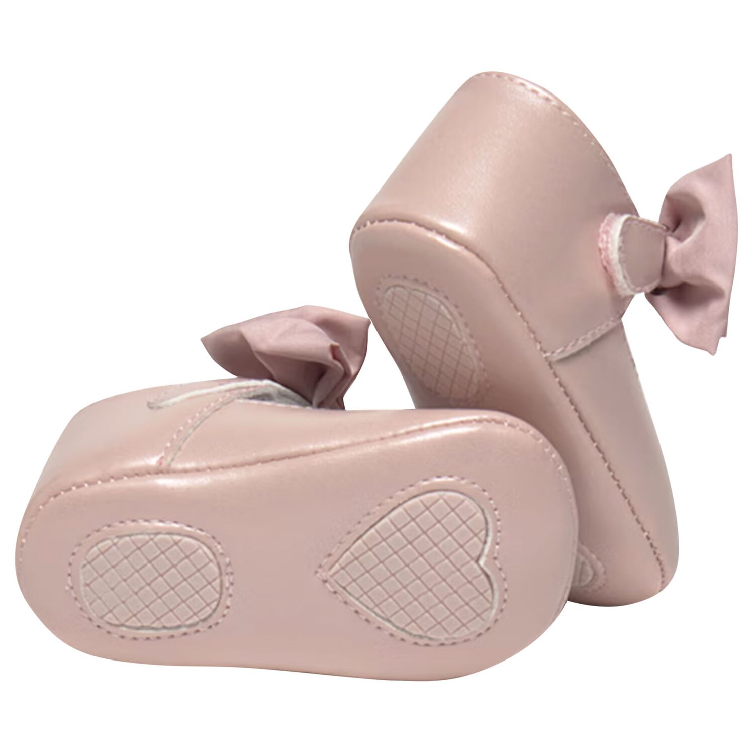 Baby Girls Pink Bow Pre Walker Shoes, 4, hi-res