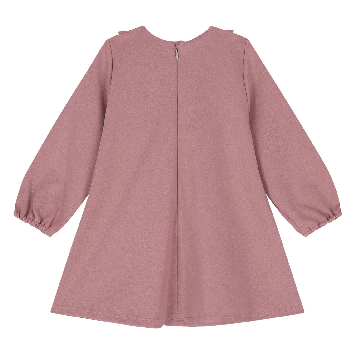 Younger Girls Pink Ruffled Dress, 1, hi-res