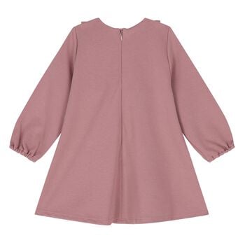 Younger Girls Pink Ruffled Dress