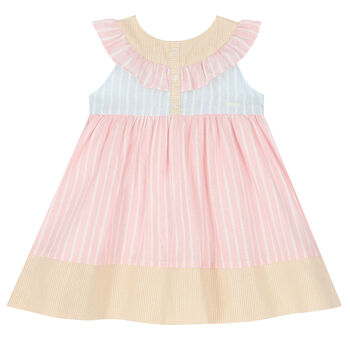 Younger Girls Multi-Colored Striped Dress