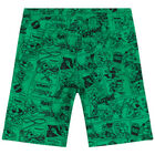 Boys Green Logo Shorts, 1, hi-res