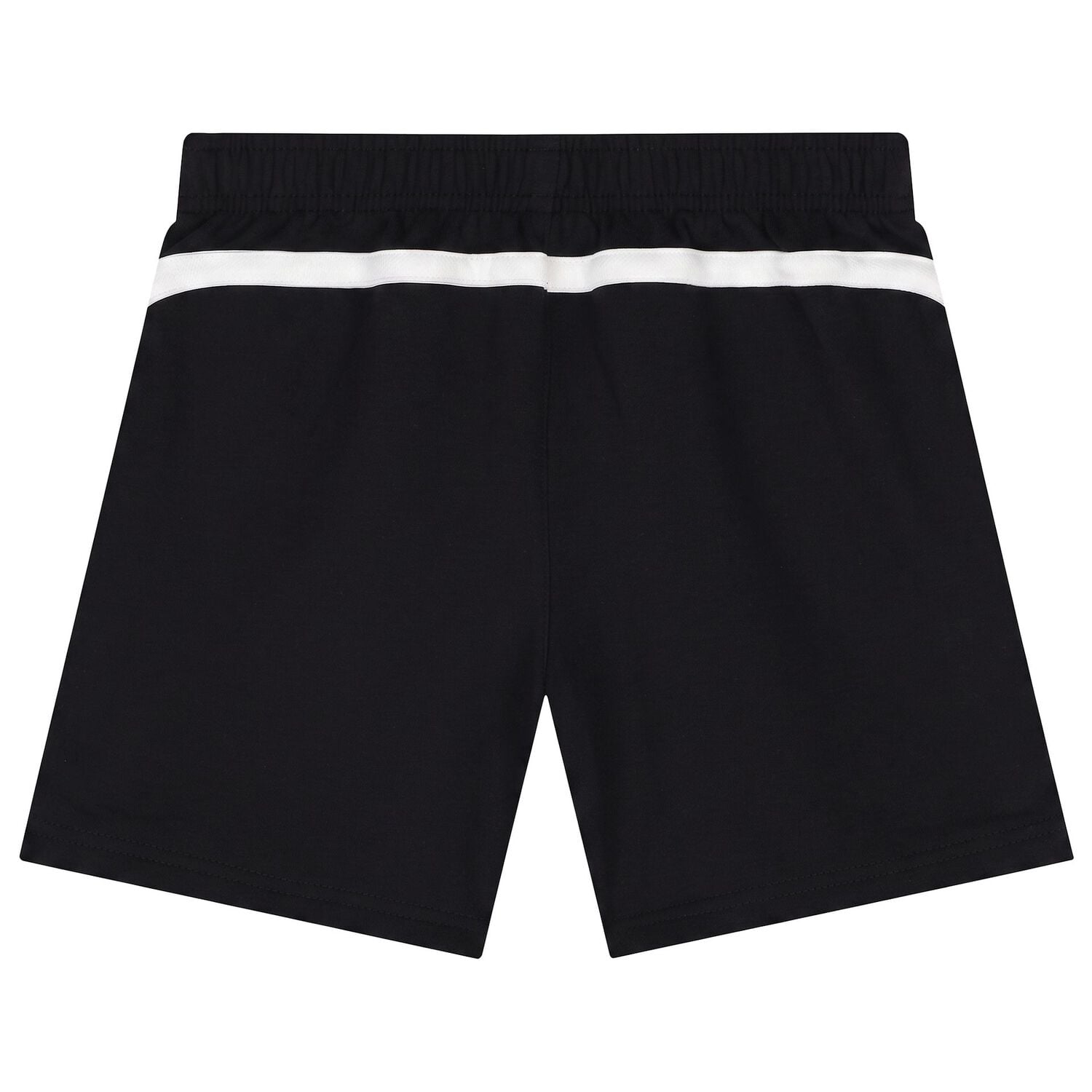 Boys Black & White Logo Shorts, 1, hi-res
