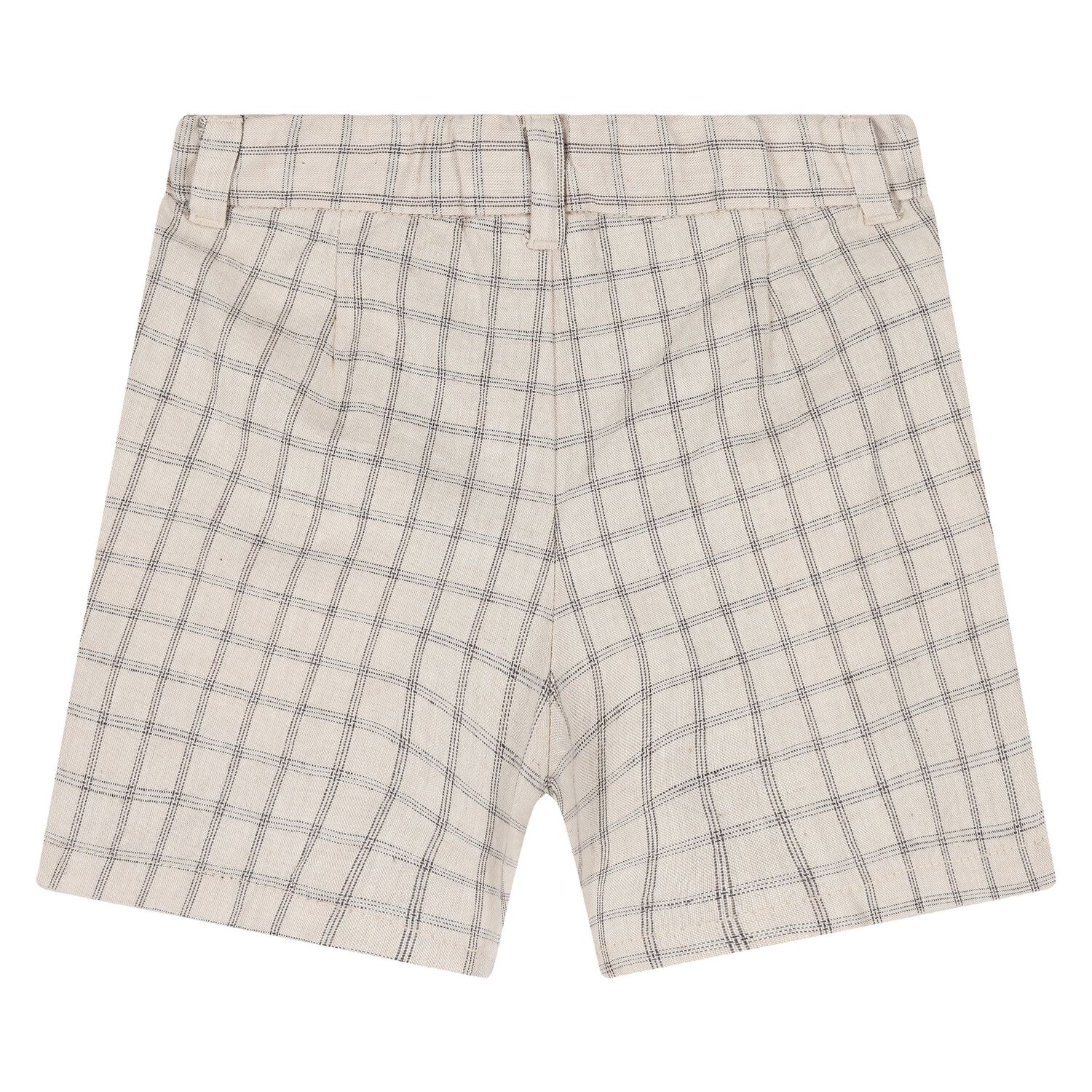 Younger Boys White & Beige Shorts Set, 1, hi-res image number null
