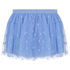 Girls Ivory & Blue Tulle Skirt Set, 1, hi-res