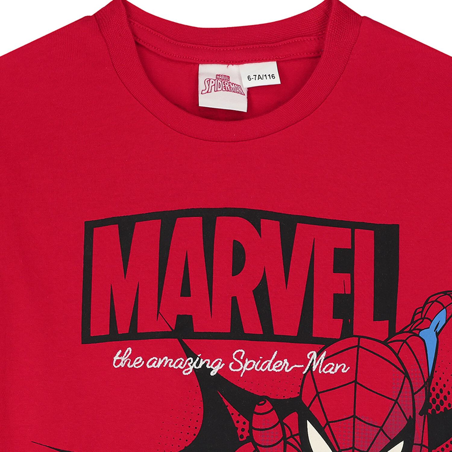 Boys Red Marvel T-Shirt, 1, hi-res