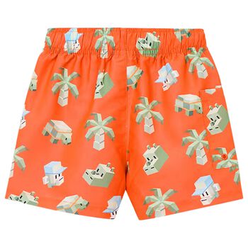 Boys Orange Swim Shorts