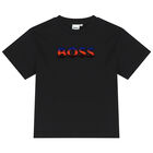 Boys Black Logo T-Shirt, 2, hi-res