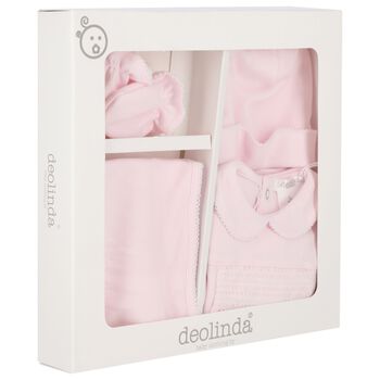Baby Girls Pink Babygrow Gift Set