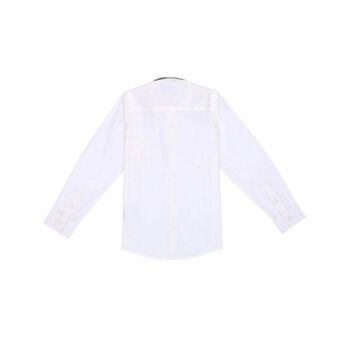 Boys White Long Sleeved Shirt