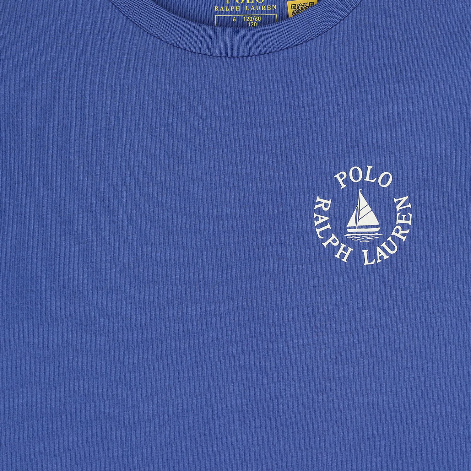 Boys Blue Logo T-Shirt, 1, hi-res