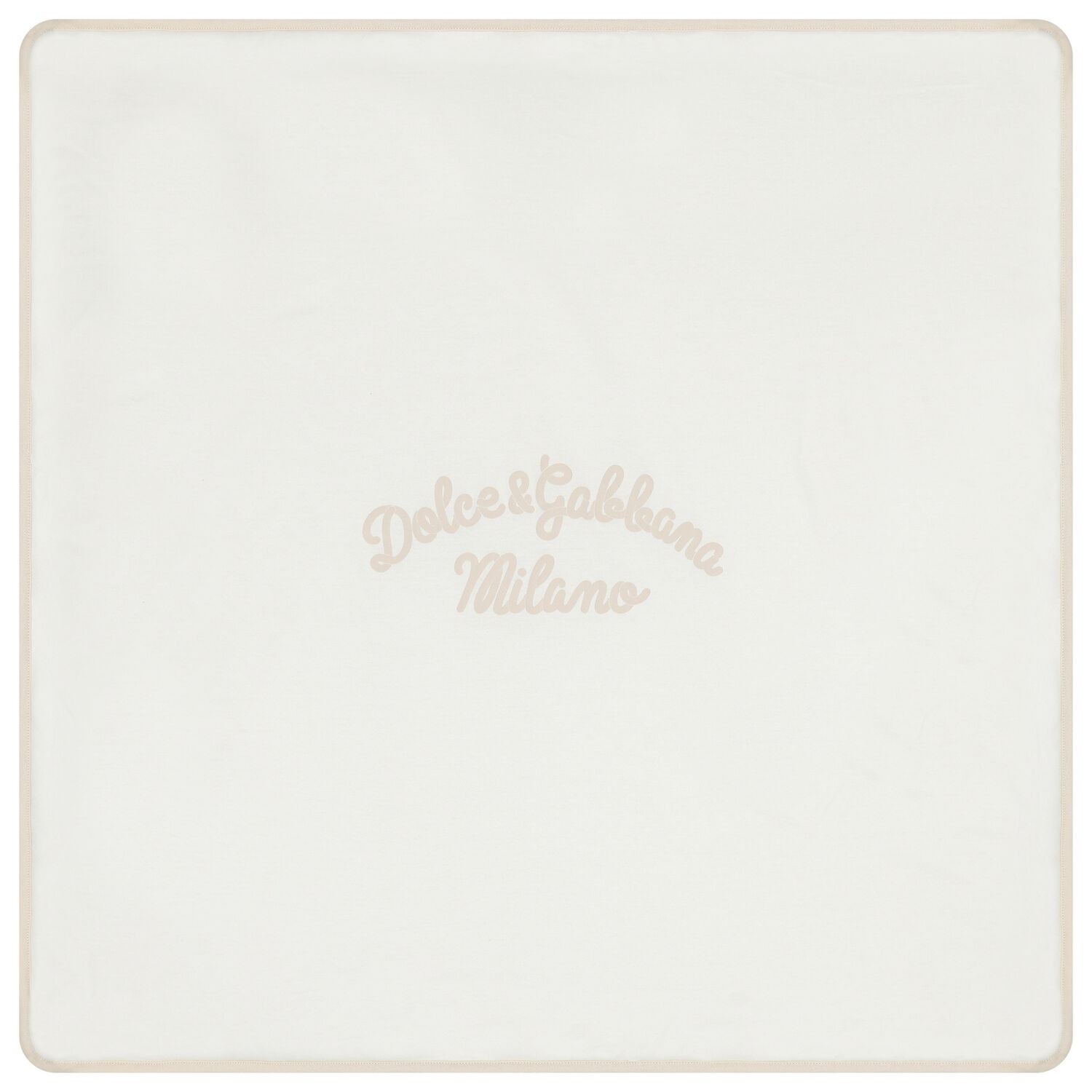 Ivory & Beige Logo Baby Blanket, 1, hi-res