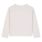 Girls Ivory Lovebird Logo Long Sleeve Top, 1, hi-res
