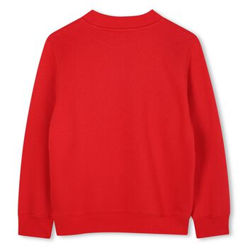 Boys Red Logo Sweatshirt