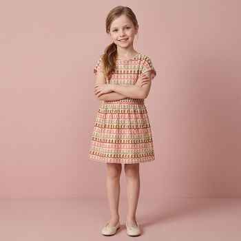 Girls Multi-Coloured Knitted Dress