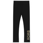 ليغينز بنات بالشعار باللون الاسود, 1, hi-res