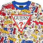 Boys White Logo Sweatshirt, 2, hi-res