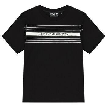 Boys Black Logo T-Shirt