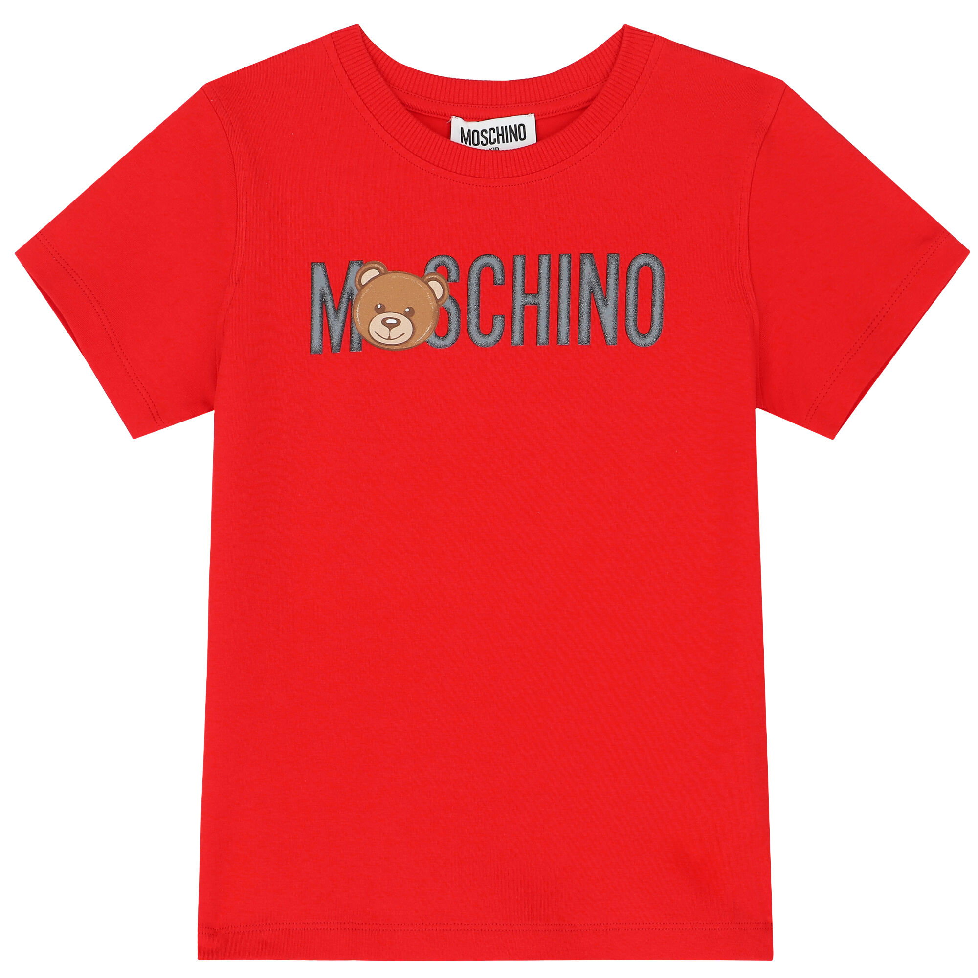 Red moschino t hot sale shirt