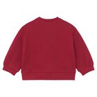 Younger Girls Red Mouse Sweatshirt, 1, hi-res