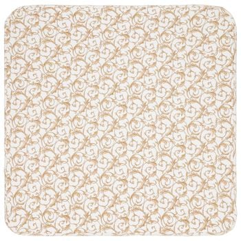 White & Gold Allure Baby Blanket
