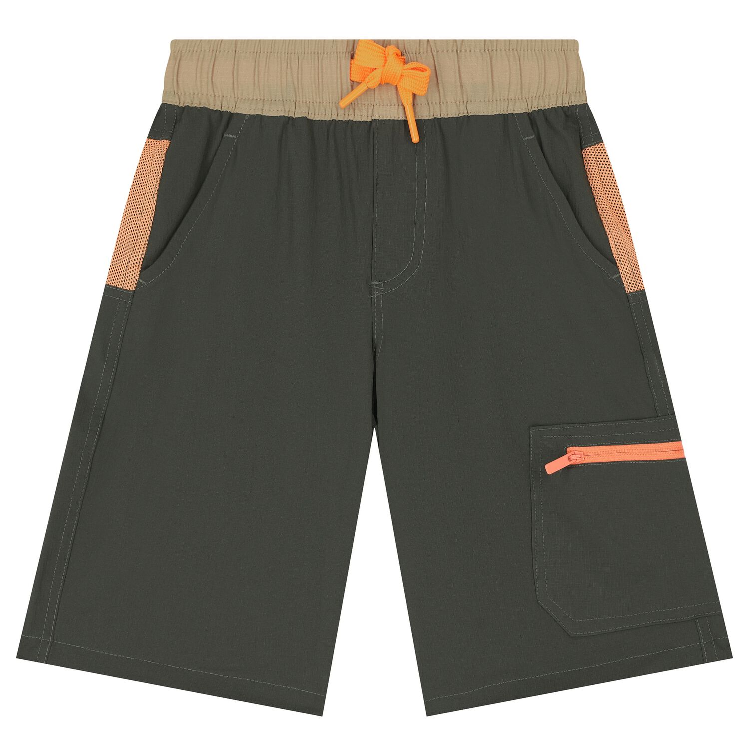 Boys Green Logo Shorts, 1, hi-res image number null