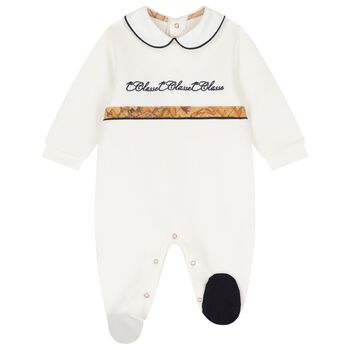 Ivory Geo Map Babygrow