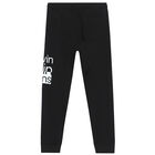Boys Black Logo Jogger, 1, hi-res