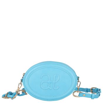 Girls Blue Logo Handbag