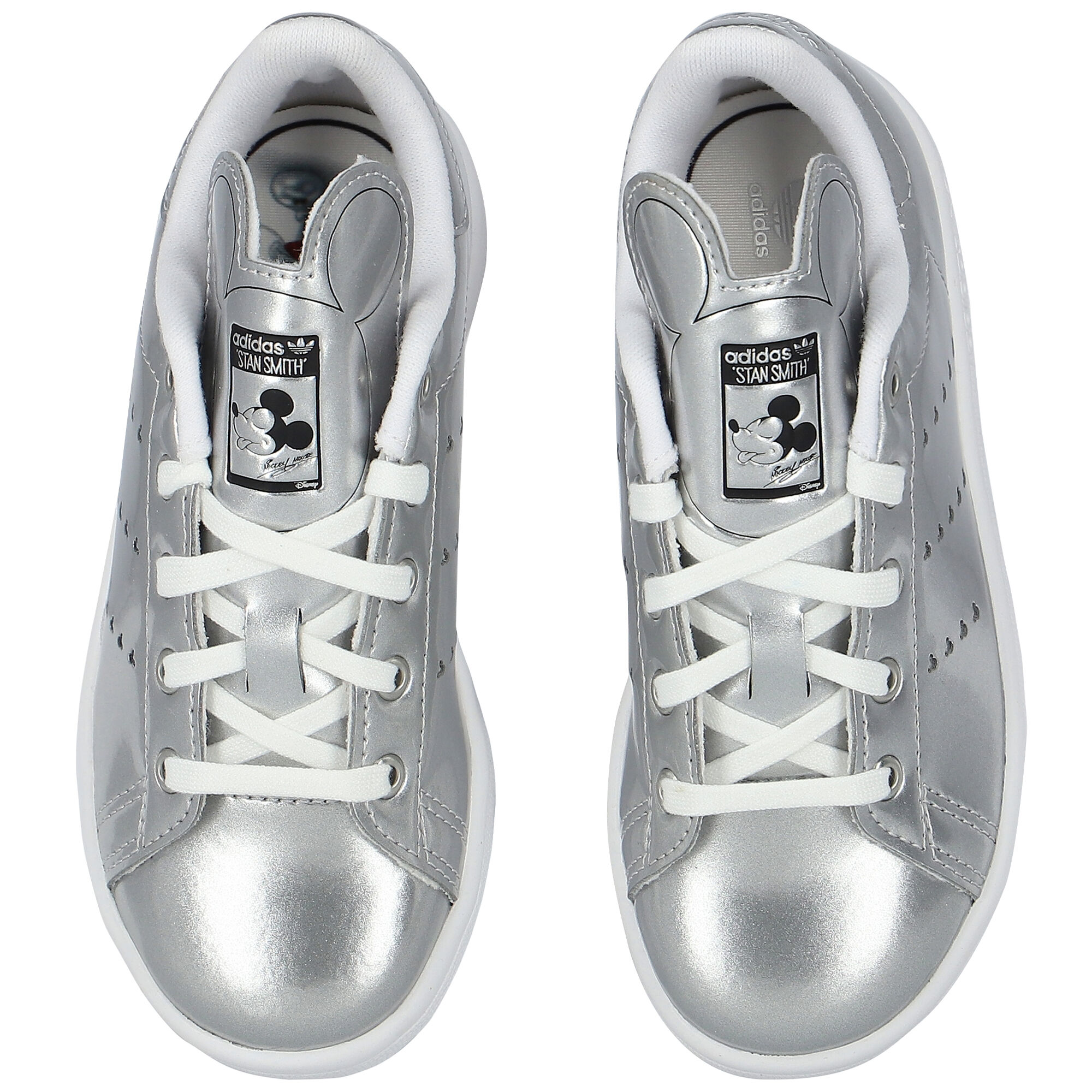 Silver stan smith trainers top