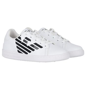 White Logo Trainers