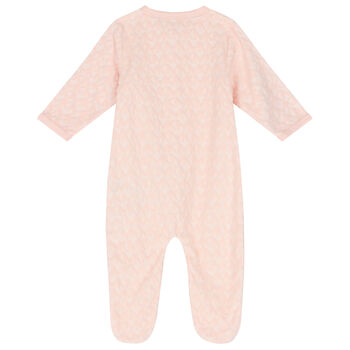 Baby Girls Pink Logo Babygrow Gift Set