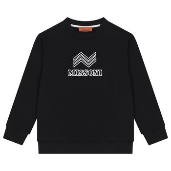 Boys Black Logo Sweatshirt