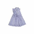 Girls White & Blue Dress, 1, hi-res