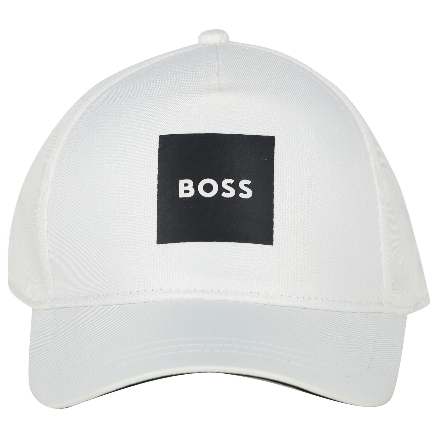 Boys White Logo Cap, 3, hi-res