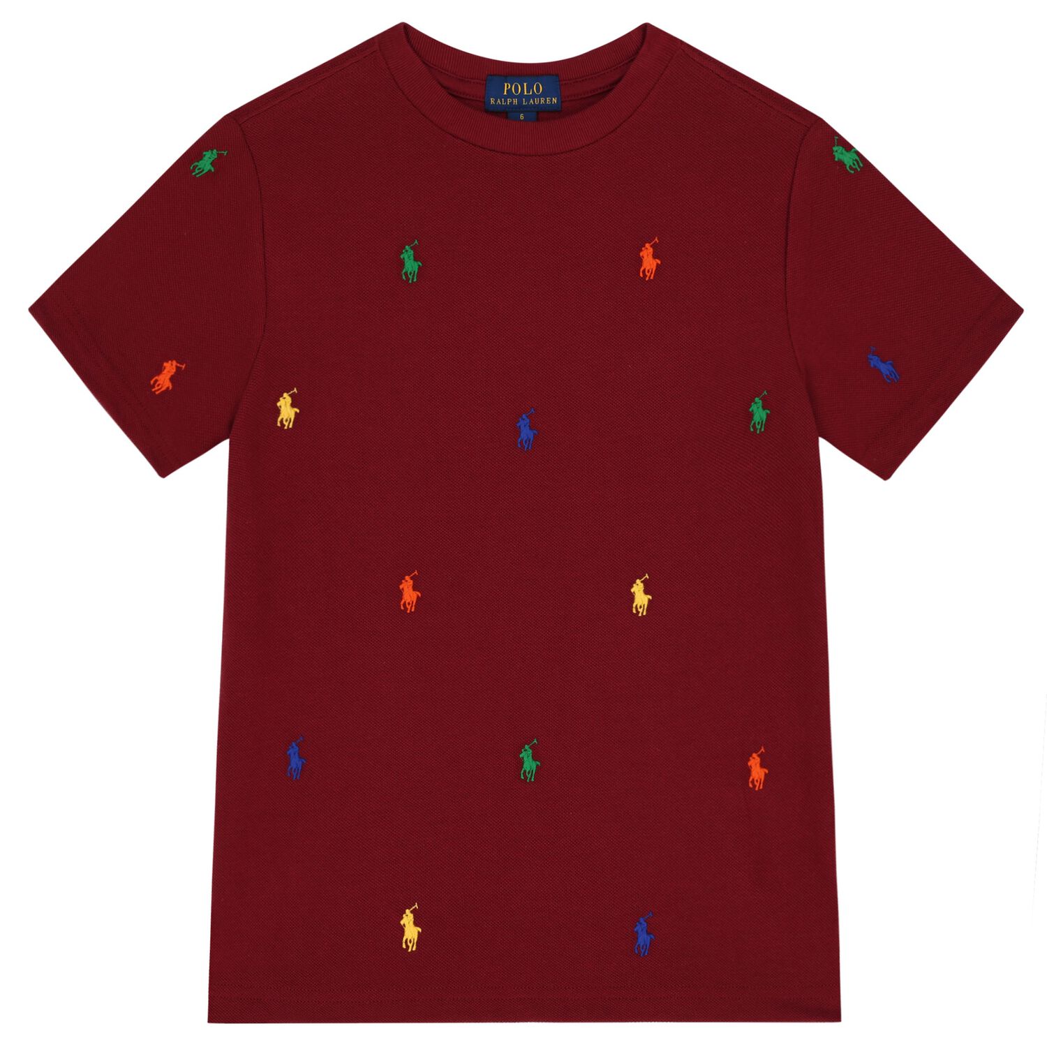 Boys Burgundy Logo T-Shirt, 1, hi-res