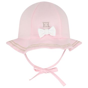 Baby Girls Pink Logo Bow Hat