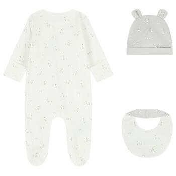 Ivory & Grey Babygrow Gift Set