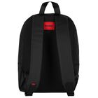 Boys Black Logo Backpack, 1, hi-res